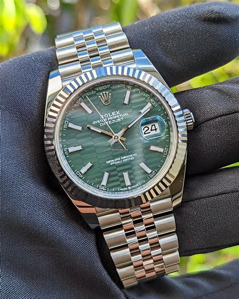 rolex datejust green dial chrono24|rolex datejust green dial price.